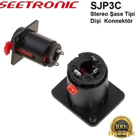 Resim Seetronic Sjp3C Stereo Şase Tipi Dişi Konnektör 10 Lu 