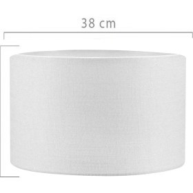 Resim Mediterian Modern beyaz lambader şapkası, sade ve şık tasarım, dekorasyon için ideal 
