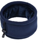 Resim Yuntech01 Kışın Sıcak Tutan Polar Boyunluk - Bisiklet, Koşu, Kayak İçin İdeal - Koyu Mavi Koyu Mavi 