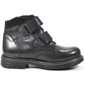 Resim Raker Hakiki Deri Siyah Cırtlı Erkek Çocuk Bot 26-35 Siyah 