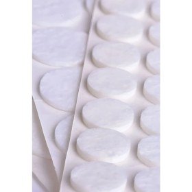 Resim Yapışkanlı Mobilya Masa Sandalye Parke Zemin Ayak Koruyucu Kaydırmaz Keçesi 24 mm (28'lı Paket) 