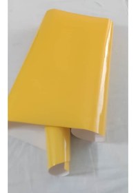 Resim Sarı Renk Dayanıklı Araç Motor Mobilya Folyosu 126cm X 20 Cm 