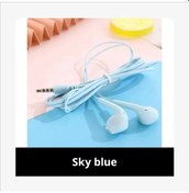 Resim Macaron Evrensel 3.5mm Stereo Kulaklık Spor Müzik Kulaklıklar Xiaomi İçin Dark Blue 