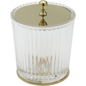 Resim Setüstü Linealux Pamukluk 1440 - Küçük / PVD Mat Gold Çizgili Cam 