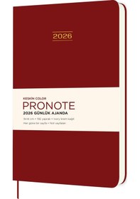 Resim Keskin 2026-9 14 Pronote Günlük Ajanda - Bordo Bordo 
