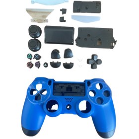 Resim YUES Playstation 4 Uyumlu Kasa Joystick V1 Full Kasa Tuş Takımı Mavi 