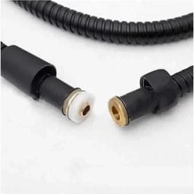 Resim Örgülü Duş Hortumu Spiral Shower Hose, Siyah 