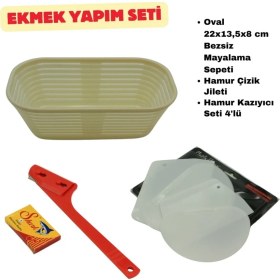 Resim Ekmek Yapım Seti Oval 22 cm 