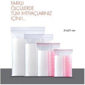 Resim Akalın Professional Cleaning Products Patlamaz Yırtılmaz Kilitli Poşet Torba 21x27 Cm 100'lü 