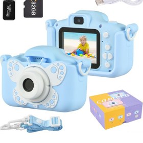 Resim Ximistore9 Tomfoto X7 Çocuk Dijital Fotoğraf Makinesi - 2000mp Çift Kamera, 32gb Hafıza Kartı, Usb Şarj, Oyun Ve Müzik Özellikli 