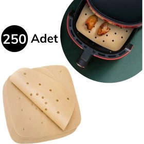Resim Renas Store 250 Adet Air Fryer Pişirme Kağıdı Tek Kullanımlık Hava Fritöz Geçirmez Yapışmaz Gıda Pişirme Ka 