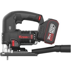 Resim Kress KUE26 20V 4.0AH Li-Ion Çift Akülü Profesyonel Şarjlı Dekupaj Testere 