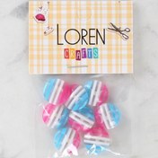 Resim Loren Crafts 8'li Desenli Düğme - 1093 