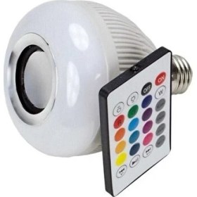 Resim Music Bulb Bluetooth Hoparlör Akıllı LED Ampul Lamba 