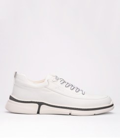 Resim MARCOMEN Erkek Hafif Taban Deri Sneaker Beyaz 