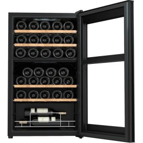 Resim Berfmann Çift Bölmeli Şarap Dolabı ve Soğutucu (34 Şişelik) 