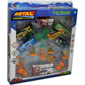 Resim Ds2 16 Parça Metal Arabalar Trafik Seti 