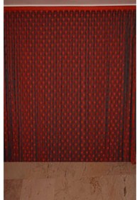 Resim Kalpli Model Kırmızı Renk Ip Perde Hazır Ip Perde 300x270 