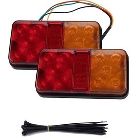 Resim Wondernest Uzun Sones Seti Şerit Römork Parça Kuyruk Kamyon Işık H-tipi 2 10led / Ue Diğer 