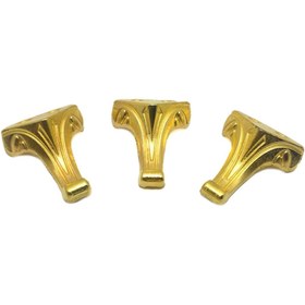 Resim Getshopmini Epoksi Tepsi & Tesbih Kutusu Metal Ayak Gold 4 Adet 