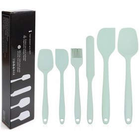 Resim Joyhub 6'lı Silikon Spatula Seti, Yemek Kreması Fırçası Ve Süpürgeler - Def-709 