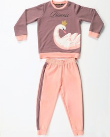 Resim Kuğu Princess Lila- Pembe Eşofman Takım Pembe 