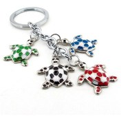 Resim Renkli Kaplumbağalar Sallantılı Metal Anahtarlık Kc811 