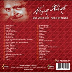 Resim Nazım Hikmet - Kendi Sesinden Şiirler (CD) 