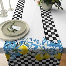 Resim Evmila Limon Desenli Runner Modeli - 40x140 cm 