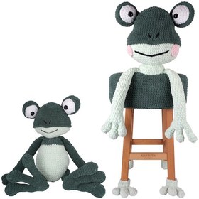 Resim Amigurumi Kurbağa Sandalye Ve Oyuncak - Anatoya Yeşil 