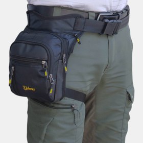 Resim Lederax Motorcu Kurye Bacak ve Bel Çantası LD242 - Sarı - Siyah 