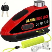 Resim Oldfriend Kırmızı Motor Fren Kilidi 110db Titreşim Sensörlü Usb Type-c Hızlı Şarj 