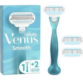 Resim AyrStore Venus Smooth Kadın Tıraş Makinesi ve 3 Adet Yedek Tıraş Bıçağı 2li Paket 