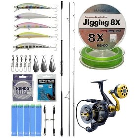 Resim Yekoutdoor Surf Seti Shimano Kamış Beastmaster K Surf Hybrid 4,50m 225g 3pc K-type Dps & Okuma Salina Sa-6000ha Olta Makinesi 1 Adet 