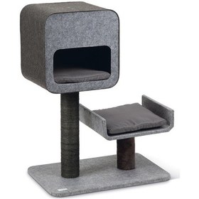 Resim Karlıe Kedi Tırmalama+ev Tınka Gri 60x40x82cm 