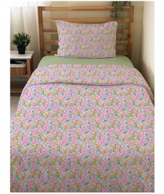 Resim Evmila Minik Çiçekler Desenli Nevresim Takımı - 160x220cm Nevresim +50x70cm Yastık Kılıfı+90x190cm Çarşaf 