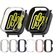 Resim MIIOHHR Xiaomi Redmi Watch 5 Active için Hollow Kılıf - Spor PC Koruyucu Kapak ve Ekran Koruyuculu, Genişletilebilir Toka, 5 Renk (Siyah/Beyaz/Mavi/Pembe/Kırmızı), Outdoor Aktivite Ekipmanı, Şık Tasarım, Güvenli Toka, Fitness Tutkunları İçin, Hafif Koruma, Spor Aksesuarı 