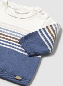 Resim Mayoral Newborn Erkek Bebek Pamuklu Kazak Mavi Mavi 