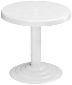 Resim MT-GF401 Beyaz Spark Bahçe Balkon Kısa Sehpa Ø50 Cm 