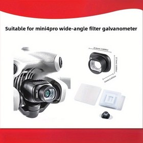 Resim Profesyonel Hava Fotoğrafçılığı için DJI Mini 4 Pro Drone Geniş Açı Filtreli Gimbal Aksesuarı, 22MP & F2.2 Diyafram Lens - Cam Optikleri, 70° FOV, Montaj Plakası ve Vidalar Dahil, Stabilize Kamera Yükseltme, Hassas Mühendislik, Dayanıklı Yapı, Videoğrafi Meraklıları, Kompakt Tasarım, Yüksek Kaliteli Malzemeler, Fotoğrafçılık Hobi Tutkunları 