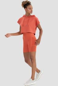 Resim Superstacy Wawel File Detaylı Kiremit Bisiklet Şortu 