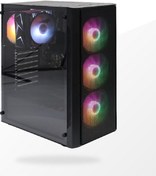 Resim Game Master R12 Rainbow 4 Fanlı Atx Oyuncu Kasa 