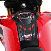 Resim Honda MSX125 2012-2018 Uyumlu Tank Pad Seti Siyah-Kırmızı Gp Kompozit