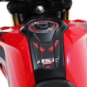 Resim Honda MSX125 2012-2018 Uyumlu Tank Pad Seti Siyah-Kırmızı Gp Kompozit