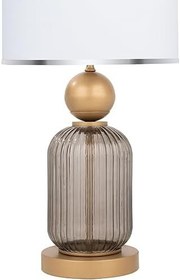 Resim MİNİMAL E-TİCARET & BİLGİ TEKNOLOJİLERİ Lotus Opal Black Contrast Cam Abajur 