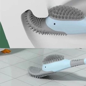 Resim Ördek Tasarımlı Silikon Tuvalet ve İnce Detay Fırçası 