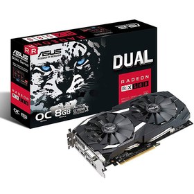 Resim ASUS DUAL Radeon RX580 OC 8GB GDDR5 256 Bit Ekran Kartı 