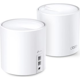 Resim TP-Link Deco X20(2-pack), AX1800 Mbps, 1 GHz CPU, Yapay Zeka Desteği, Gigabit Portları, 150 Cihaza Kadar Bağlantı, 370 m²'ye Kadar Kapsama, Mobil Uygulama ile Kolay Kurulum, Wi-Fi 6 Mesh Sistemi 