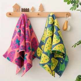 Resim 3'lü paket Ultra Yumuşak Kalınlaştırılmış Pamuk El Havluları, Modern Tarz, 45gsm Örgü Kumaş, Dikdörtgen Şekil, Ev ve Banyo Temel Ürünleri için Süper Emici Yüz Mendilleri, Yıkama Bezi 