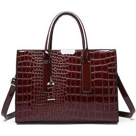 Resim Willowhaven Large Capacity Crocodile Print Women's Shoulder Bag Leather Bags And Bags For Women Designer Luxury Women's Handbags Other Çok Renkli 